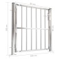 vidaXL Gartentor 100x100 cm Edelstahl vidaXL Gartentor 100x100 cm Edelstahl