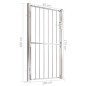 vidaXL Gartentor 100x180 cm Edelstahl vidaXL Gartentor 100x180 cm Edelstahl