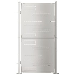 vidaXL Gartentor 100x180 cm Edelstahl