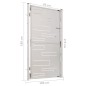 vidaXL Gartentor 100x180 cm Edelstahl vidaXL Gartentor 100x180 cm Edelstahl