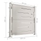 vidaXL Gartentor 100x100 cm Edelstahl vidaXL Gartentor 100x100 cm Edelstahl