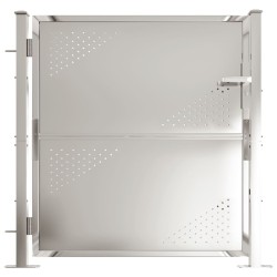 vidaXL Gartentor 100x100 cm Edelstahl