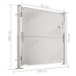 vidaXL Gartentor 100x100 cm Edelstahl vidaXL Gartentor 100x100 cm Edelstahl