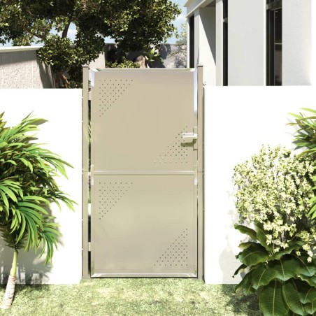 vidaXL Gartentor 100x180 cm Edelstahl