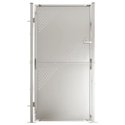 vidaXL Gartentor 100x180 cm Edelstahl