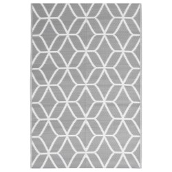 vidaXL Outdoor-Teppich Grau 140x200 cm PP