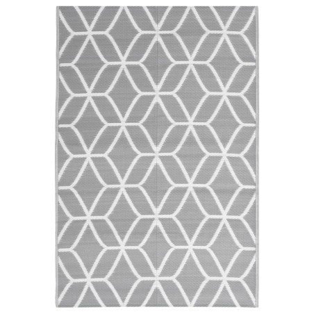 vidaXL Outdoor-Teppich Grau 140x200 cm PP