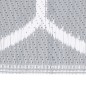 vidaXL Outdoor-Teppich Grau 140x200 cm PP vidaXL Outdoor-Teppich Grau 140x200 cm PP