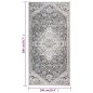 vidaXL Outdoor-Teppich Flachgewebe 100x200 cm Hellgrau vidaXL Outdoor-Teppich Flachgewebe 100x200 cm Hellgrau