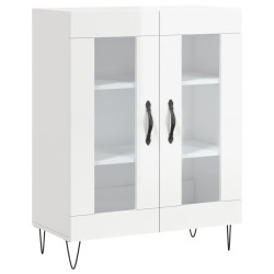 vidaXL Sideboard Hochglanz-Weiß 69,5x34x90 cm Holzwerkstoff