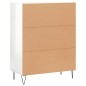 vidaXL Sideboard Hochglanz-Weiß 69,5x34x90 cm Holzwerkstoff vidaXL Sideboard Hochglanz-Weiß 69,5x34x90 cm Holzwerkstoff
