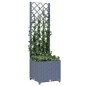 vidaXL Pflanzkübel mit Spalier Dunkelgrau 40x40x136 cm PP vidaXL Pflanzkübel mit Spalier Dunkelgrau 40x40x136 cm PP