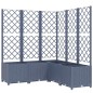 vidaXL Pflanzkübel mit Rankgitter Dunkelgrau 120x120x136 cm PP vidaXL Pflanzkübel mit Rankgitter Dunkelgrau 120x120x136 cm PP
