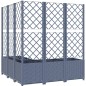 vidaXL Pflanzkübel mit Rankgitter Dunkelgrau 120x120x136 cm PP vidaXL Pflanzkübel mit Rankgitter Dunkelgrau 120x120x136 cm PP