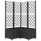 vidaXL Pflanzkübel mit Spalier Schwarz 80x80x136 cm PP vidaXL Pflanzkübel mit Spalier Schwarz 80x80x136 cm PP