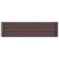 vidaXL Hochbeet Pulverbeschichteter Stahl 260x40x68 cm Braun vidaXL Hochbeet Pulverbeschichteter Stahl 260x40x68 cm Braun