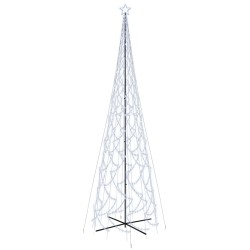 vidaXL LED-Weihnachtsbaum Kegelform Kaltweiß 3000 LEDs 230x800 cm