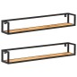 vidaXL Wandregale 2 Stk. 120 cm Massivholz Akazie vidaXL Wandregale 2 Stk. 120 cm Massivholz Akazie
