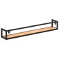 vidaXL Wandregale 2 Stk. 120 cm Massivholz Akazie vidaXL Wandregale 2 Stk. 120 cm Massivholz Akazie