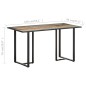 vidaXL Esstisch 140 cm Recyceltes Massivholz vidaXL Esstisch 140 cm Recyceltes Massivholz