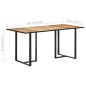 vidaXL Esstisch 160 cm Raues Mangoholz vidaXL Esstisch 160 cm Raues Mangoholz