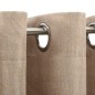 vidaXL Verdunkelungsvorhang mit Ösen Leinenoptik Beige 290x245 cm vidaXL Verdunkelungsvorhang mit Ösen Leinenoptik Beige 290x245 cm