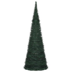 vidaXL Künstlicher Weihnachtsbaum Pop-up mit LED Grün 180 cm