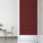Wandpaneele 12 Stk. Weinrot 60x30 cm Stoff 2,16 m² Wandpaneele 12 Stk. Weinrot 60x30 cm Stoff 2,16 m²