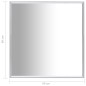 vidaXL Spiegel Silbern 60x60 cm vidaXL Spiegel Silbern 60x60 cm