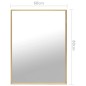 vidaXL Spiegel Golden 80x60 cm vidaXL Spiegel Golden 80x60 cm