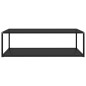 vidaXL Couchtisch Schwarz 120x60x35 cm Hartglas