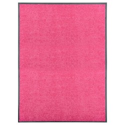 vidaXL Fußmatte Waschbar Rosa 90x120 cm 