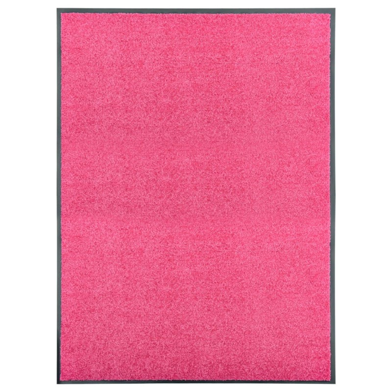 vidaXL Fußmatte Waschbar Rosa 90x120 cm vidaXL Fußmatte Waschbar Rosa 90x120 cm