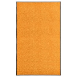 vidaXL Fußmatte Waschbar Orange 90x150 cm 