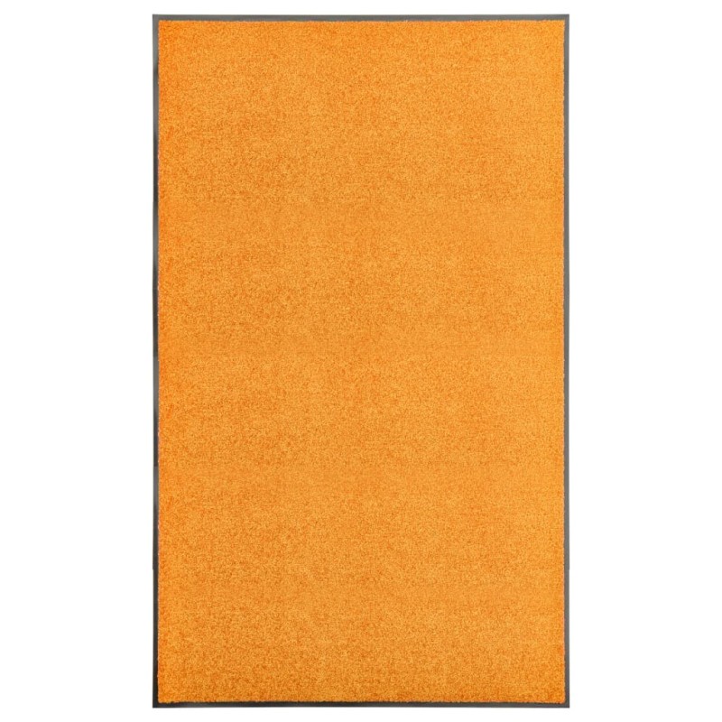 vidaXL Fußmatte Waschbar Orange 90x150 cm vidaXL Fußmatte Waschbar Orange 90x150 cm