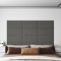 Wandpaneele 12 Stk. Dunkelgrau 60x30 cm Samt 2,16 m² Wandpaneele 12 Stk. Dunkelgrau 60x30 cm Samt 2,16 m²
