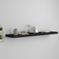 vidaXL Schwebendes Wandregal Schwarz 120x23,5x3,8 cm MDF vidaXL Schwebendes Wandregal Schwarz 120x23,5x3,8 cm MDF