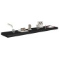 vidaXL Schwebendes Wandregal Schwarz 120x23,5x3,8 cm MDF vidaXL Schwebendes Wandregal Schwarz 120x23,5x3,8 cm MDF