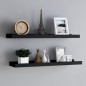 vidaXL Bilderleisten 2 Stk. Schwarz 80x9x3 cm MDF vidaXL Bilderleisten 2 Stk. Schwarz 80x9x3 cm MDF