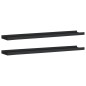vidaXL Bilderleisten 2 Stk. Schwarz 80x9x3 cm MDF vidaXL Bilderleisten 2 Stk. Schwarz 80x9x3 cm MDF