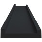 vidaXL Bilderleisten 2 Stk. Schwarz 80x9x3 cm MDF vidaXL Bilderleisten 2 Stk. Schwarz 80x9x3 cm MDF