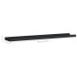 vidaXL Bilderleisten 2 Stk. Schwarz 80x9x3 cm MDF vidaXL Bilderleisten 2 Stk. Schwarz 80x9x3 cm MDF