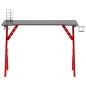 vidaXL Gaming-Schreibtisch mit Y-Gestell Schwarz und Rot 110x60x75 cm vidaXL Gaming-Schreibtisch mit Y-Gestell Schwarz und Rot 110x60x75 cm