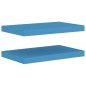 vidaXL Schweberegale 2 Stk. Blau 50x23x3,8 cm MDF vidaXL Schweberegale 2 Stk. Blau 50x23x3,8 cm MDF