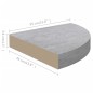 vidaXL Eck-Wandregal 2 Stk. Betongrau 35x35x3,8 cm MDF vidaXL Eck-Wandregal 2 Stk. Betongrau 35x35x3,8 cm MDF
