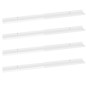 vidaXL Wandregale 4 Stk. Hochglanz-Weiß 100x9x3 cm vidaXL Wandregale 4 Stk. Hochglanz-Weiß 100x9x3 cm