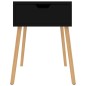 vidaXL Nachttische 2 Stk. Schwarz 40x40x56 cm Holzwerkstoff