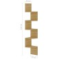 vidaXL Wand-Eckregal Sonoma-Eiche 19x19x123 cm Holzwerkstoff vidaXL Wand-Eckregal Sonoma-Eiche 19x19x123 cm Holzwerkstoff