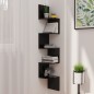 vidaXL Wand-Eckregal Hochglanz-Schwarz 19x19x123 cm Holzwerkstoff vidaXL Wand-Eckregal Hochglanz-Schwarz 19x19x123 cm Holzwerkstoff