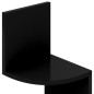 vidaXL Wand-Eckregal Hochglanz-Schwarz 19x19x123 cm Holzwerkstoff vidaXL Wand-Eckregal Hochglanz-Schwarz 19x19x123 cm Holzwerkstoff